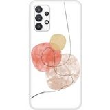 Samsung Beschermende siliconen case compatibel met Galaxy A32 5G One line rood