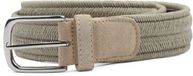 Profuomo Waxed Geweven Riem Khaki - Maat 105