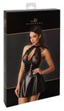 Noir Waligora Textilvertrieb Jurk Lacing XL Zwart Polyester Elastaan