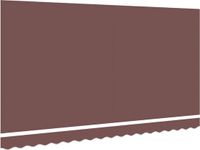 vidaXL - Vervangingsdoek - zonnescherm - voor - 4x2 - m - Bruin - Polyester