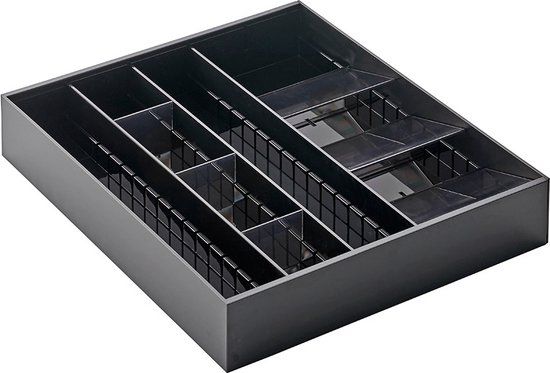 Yamazaki Tower Bestekbak Uitschuifbaar - Diagonaal - Zwart