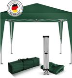 Kronenburg Vouwtent Partytent 2 x 2m, Kleur Groen - Zonder Zijelement - Waterdicht Pavillon - UV-bescherming 50