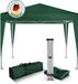 Kronenburg Vouwtent Partytent 2 x 2m, Kleur Groen - Zonder Zijelement - Waterdicht Pavillon - UV-bescherming 50
