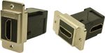 Cliff CP30753M3 HDMI-adapter Bus, montage encastrée Nickel, Noir 1 pièce(s)