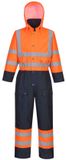 Portwest Hi-Vis Tweekleuren Overall - Gevoerd S485 - Oranje/Marine - M