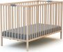 WEBABY - Lit de bébé pliable en bois avec matelas - 60 x 120 FLEX