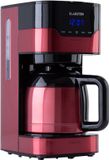 Klarstein Arabica koffiezetapparaat - Filter koffiemachine - Met thermoskan - Voor gemalen koffie - Met EasyTouch Control - Watertank 1,2 liter - 12 kopjes - Rood