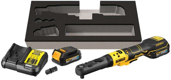 DeWALT 18V Accu Ratel DCF510E2G met 2x 1.7 Ah POWERSTACK Accu's en Lader