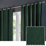Paoletti Corinthian Velvet Gordijn Paar - Diepgroen - 168x137cm
