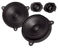 PIONEER TS-Q160C-RN 16,5 cm (6,5") 2-weg component luidspreker voor Renault, Dacia, Nissan, Smart (350W max., 50W RMS), aparte tweeter
