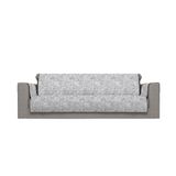 Italian Bed Linen Glamour antislip bankovertrek van polyester, made in Italy, donkergrijs 4 zitplaatsen