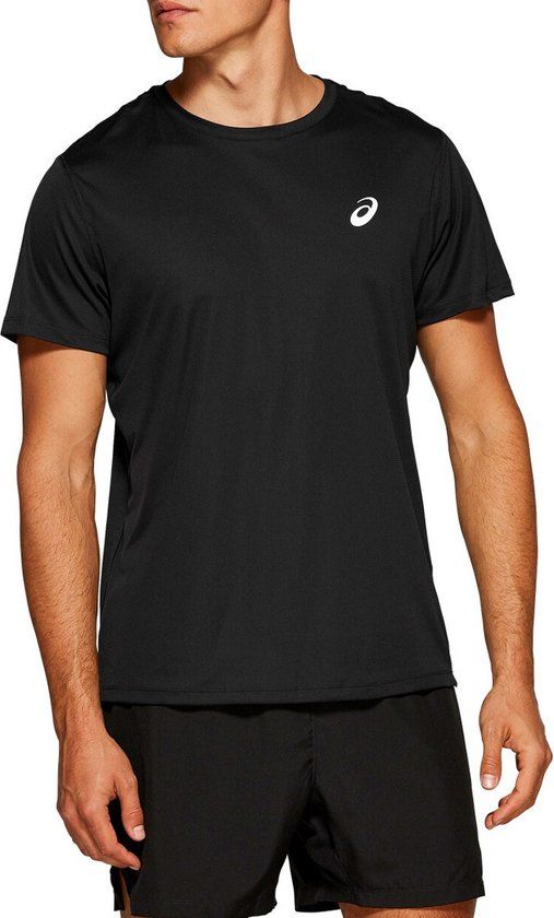 ASICS Core SS Sportshirt Mannen - Zwart - Maat S