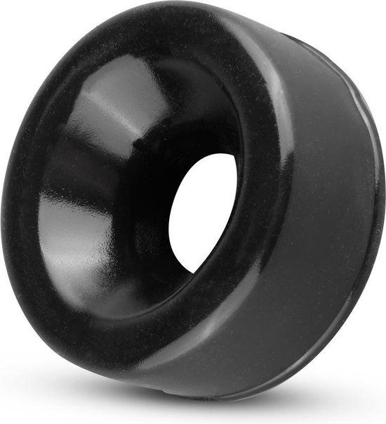 Penispomp Sleeve - Zwart - Rubber - 6 cm diameter - 8719497666607