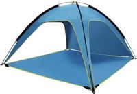 Merkloos / Sans marque Eszenzics™ Ruime Strandtent - Blauw - 210x210x130cm