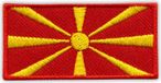 Patchion Drapeau de Macédoine du Nord - thermocollant / thermocollant - écusson brodé / badge / emblème