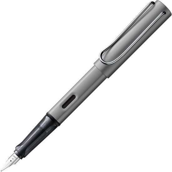 LAMY AL-star Graphite Vulpen - B Penpunt - Blauwe Inkt - Rechtshandig