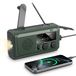 Radio d'urgence - Radio à manivelle - AM/FM - Lampe de poche LED - Panneau solaire et dynamo à manivelle - Radio d'urgence portable