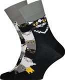 Many Mornings Sokken Black Cat - Maat 43-46 - Heren - Halfhoge sokken