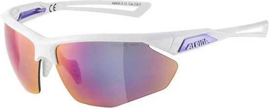 Alpina Nylos HR Zonnebril - Wit/Paars Spiegelend - Dames