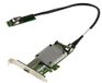 KALEA-INFORMATIQUE M2-kaart 1 netwerkpoort Glasvezel SFP+ 10G 10 GIGABIT ETHERNET voor M.2 M Key-poort, met Intel JL82599EN-chipset. SFF-8087-verbinding 40 cm.