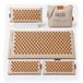Glanzstück Berlin® Acupressuurmat XXL Lounge Edition – Set met Hoofdmat 72 × 42 cm, 2 Modules van 18 × 42 cm, Kussen & Tas, ca. 9.350 Bloempunten voor het Hele Lichaam | Spijkermat