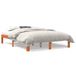 VidaXL Bed Massief Grenenhout Wasbruin 140x190 cm