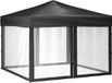 vidaXL Partytent, inklapbaar met zijwanden, antraciet, 3x3 meter