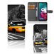 B2Ctelecom Motorola Moto G10 | G20 | G30 | Flip Cover | New York Taxi