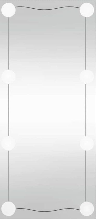 vidaXL Wandspiegel met LED's rechthoekig 40x80 cm glas