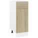 VidaXL Onderkast Lyon met lade, Sonoma eiken, 40x46x81,5 cm