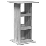 VidaXL Bartafel met opbergruimte 60x60x102 cm hout grijs sonoma eiken