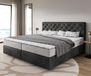 DELIFE Boxspring bed Dream-Great 200x200cm Microvezel antraciet vintage