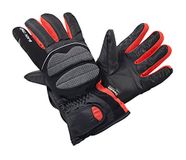 Black Crevice Skihandschoenen voor volwassenen, ademende en waterdichte skihandschoenen voor heren en dames, extra warme winterhandschoenen, sneeuwhandschoenen met klittenbandsluiting en elastische