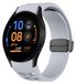 Wigento Samsung siliconen horlogeband met magnetische sluiting, lichtgrijs