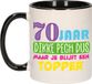 Bellatio Decorations Verjaardag cadeau mok 70 jaar - zwart - dikke pech dus - 300 ml - keramiek