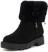 GUESS Yaneli Dames Enkellaarzen Zwart Synthetisch/Textiel Blokhak 4-5 cm