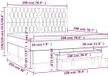 vidaXL Boxspringbed met matras, stof, zwart, 180x200 cm
