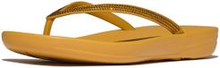 FitFlop Iqushion Sparkle TPU Dames Slippers - Turmeric