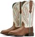 Ariat ROUND UP WTOE STRETCHFIT botte d'équitation marron blanc - 38.5 (5.5 UK)