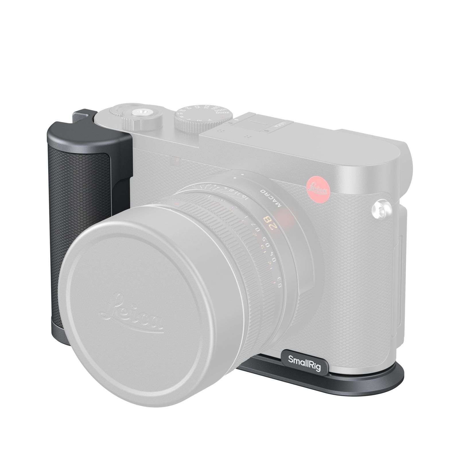 SmallRig 4568 L-vormige montageplaat met handvat voor Leica Q3 - Aluminium, Silicone, Titanium - Zwart