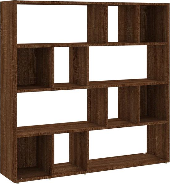 vidaXL Boekenkast/kamerscherm - 105x24x102 cm - bruin eikenkleur