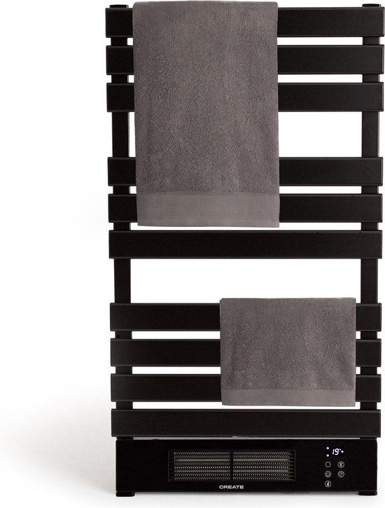 CREATE WARM TOWEL PRO - Elektrisch handdoekenrek met WiFi - Zwart