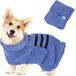 Nobleza Peignoir pour chien - Bleu - Taille M - Longueur de dos 50 cm