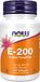 NOW Foods Vitamine E 200IU D-Alpha Tocopheryl - 100 gélules molles