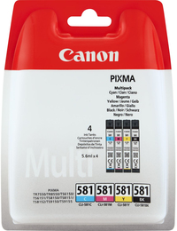 Canon CLI-581 Multipack Ink Cartridge - Original - Black, Cyan, Magenta, Yellow