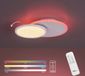 JUST LIGHT LED plafonnier ARENDA rond panneau orientable, dimmable avec télécommande, CCT et RVB, blanc