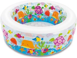 Intex Opblaaszwembad Aquarium met reparatiesetje - 7435119414456