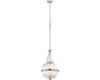Steady Lighting Landelijke Hanglamp - Glas - Zilver - E14