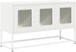 vidaXL meuble TV 100,5x39x60,5 cm acier laminé à froid blanc