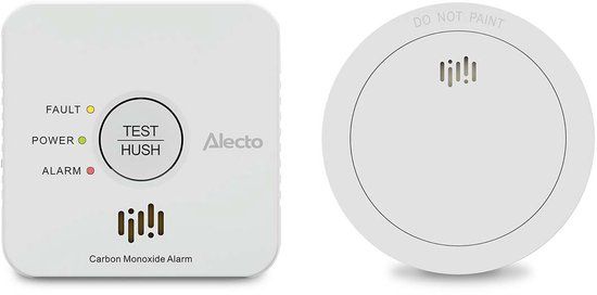 Alecto SDX04 Brandmelder Veiligheidsset - Rookmelder SD1030 + Koolmonoxidemelder COA1920